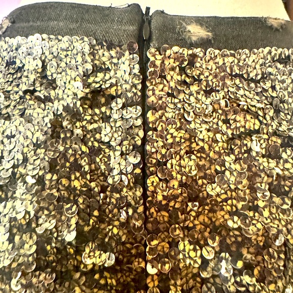 Aje gold sequin embellished midi skirt size 10 AUD (6 US) - Picture 7 of 14